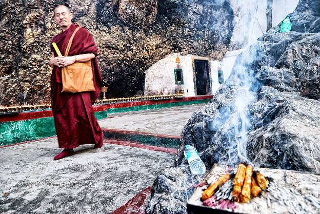 Bodhgaya - Grotte eveil Buddha