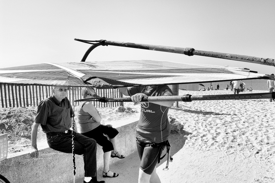 Bleriot plage - Veliplanchiste