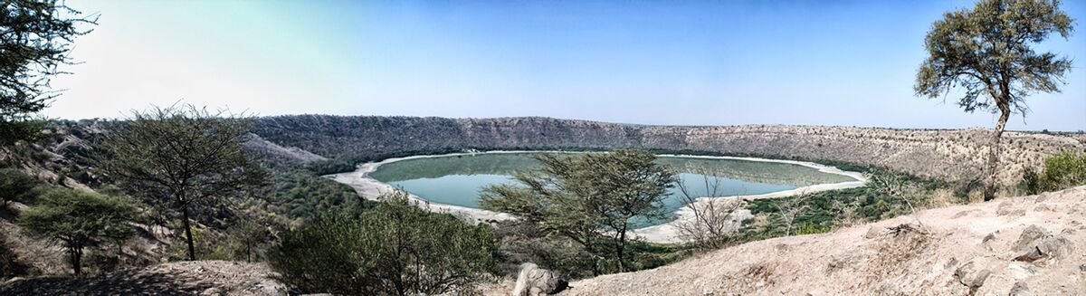 Panoramique - Lonar cratere