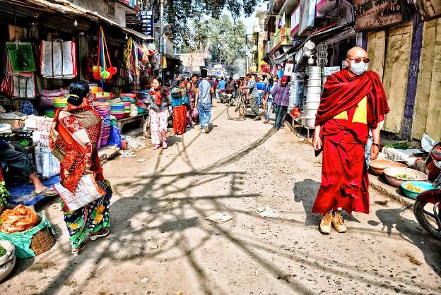 Bodhagaya - Rue