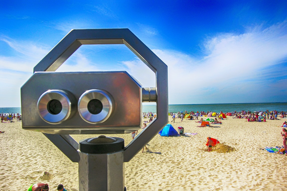 Calais - Plage et Binoculaire