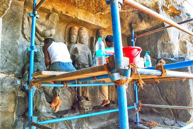 Ajanta - Restauration