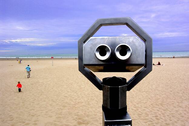 Plage - Binoculaire