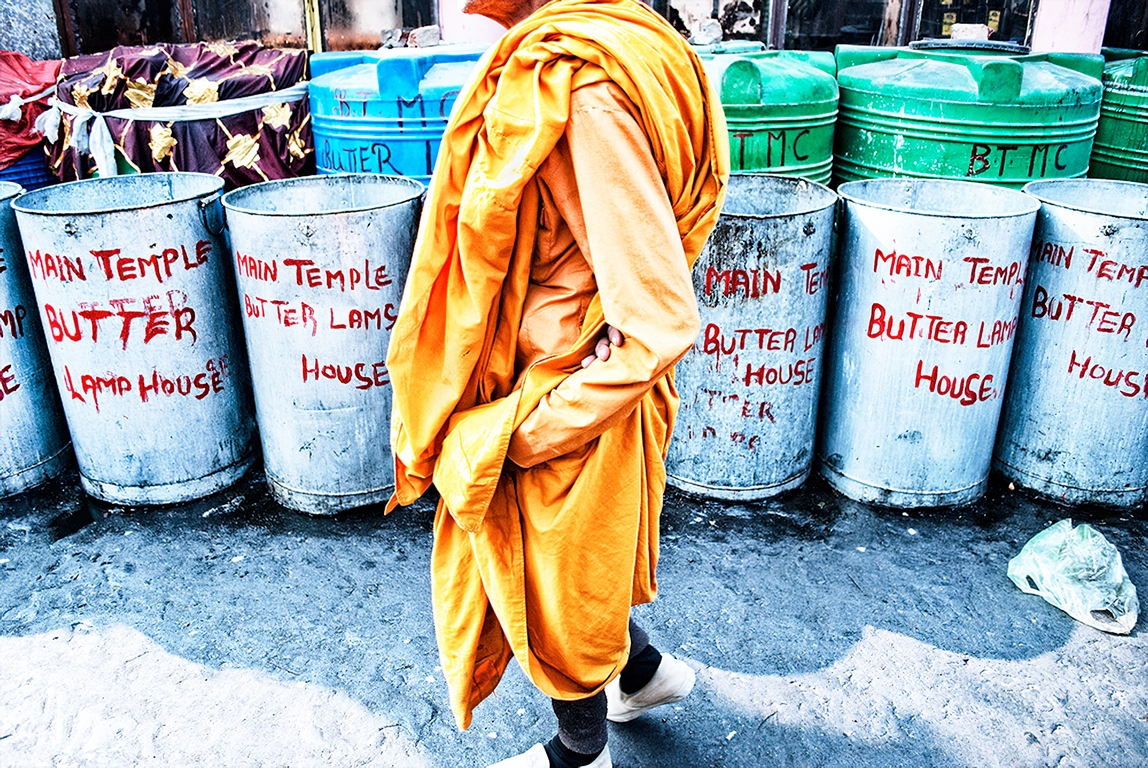 Bodhgaya - Orange