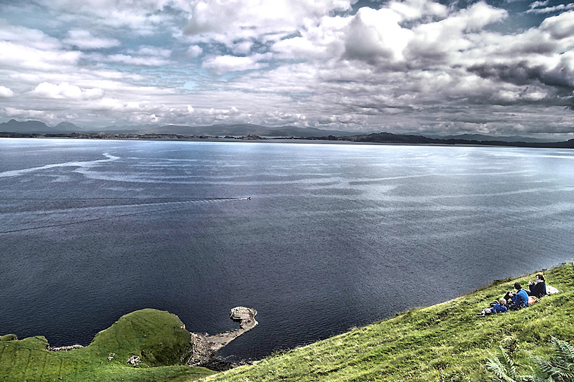 Ecosse - Paysage en famille